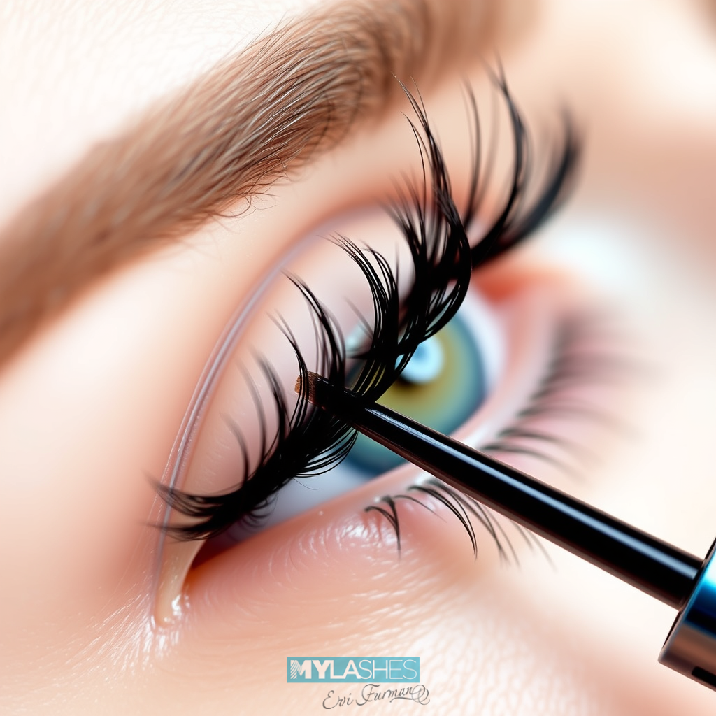 Illustration for section: Reinigung: Verwenden Sie sanfte Reinigungsmittel, um Mascara und andere Produkte gründlich zu entfe - wimpern stiltrends