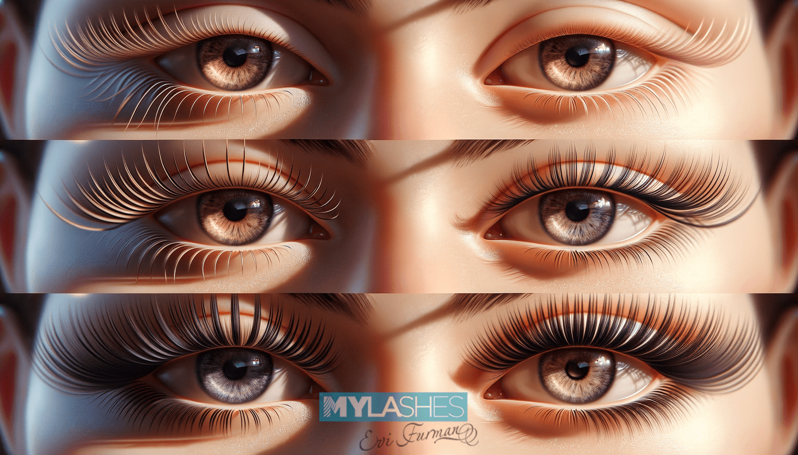 Illustration for section: Wimpernform Einfluss auf die Wahrnehmung der Gesichtsform Die Art der Wimpern kann die Gesichtszüge - wimpernform einfluss